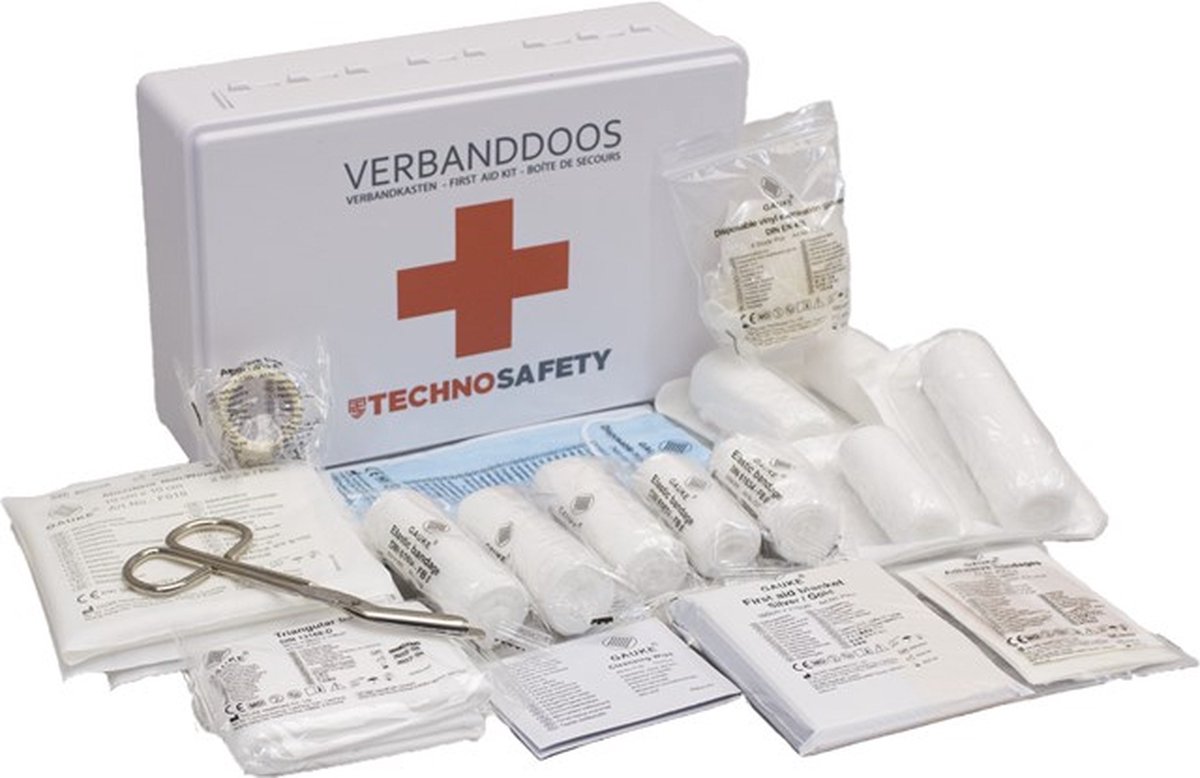 TechnoSafety - Trousse de premiers soins - Boîte de premiers