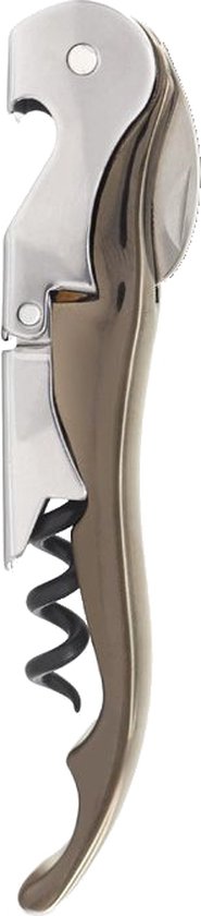 Pulltex 107-706-00 Pulltap' S Toledo, In Acciaio Inox, Colore: Argento/ Marrone, 18.6 X 12 X 2.3 Cm, Inossidabile, Silver/Brown, REGOULAR