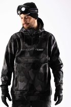 1080 PARKER-T Hoodie heren softshell | Zwart | XL | Wintersport Snowboard Ski Kleding