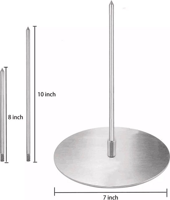 Verticale grillspies van Braziliaans roestvrij staal, grill, rek, vlees, spies voor steak, hele kippen, vis en vlees