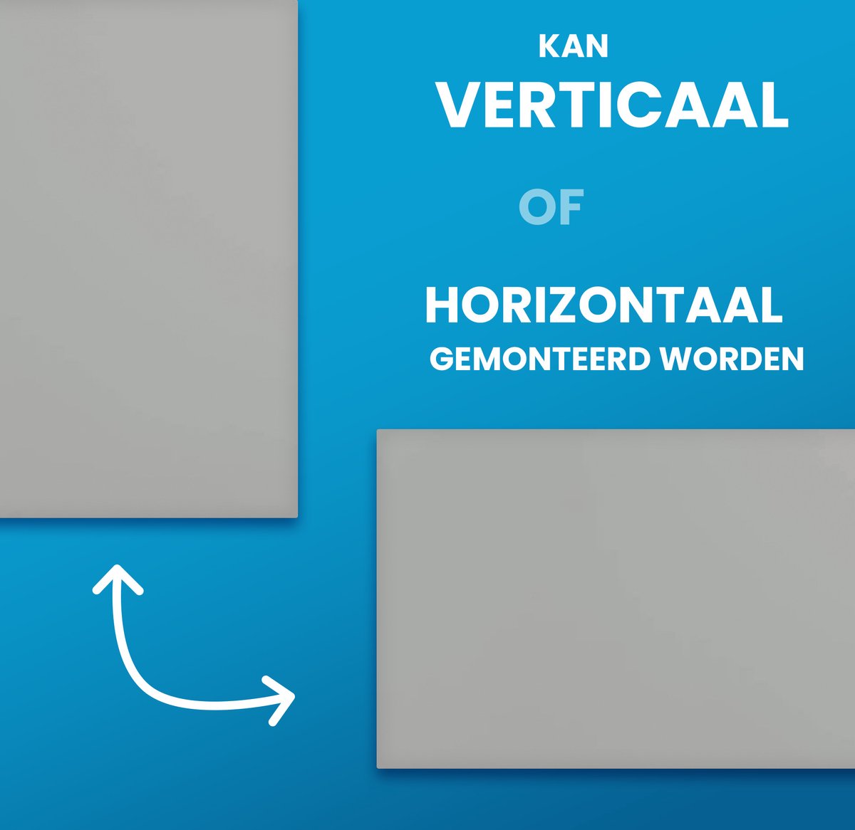 IVOL Whiteboard zonder rand 60x90 cm Grijs - Magnetisch thumbnail 4
