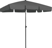 The Living Store Strandparasol - Polyester - 200 x 125 cm - Kantelend - Antraciet