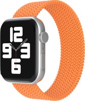 EP Goods - Bandje geschikt voor Apple Watch Series 1/2/3/4/5/6/SE/7/8/Ultra en Ultra 2 - 42/44/45/49mm - Nylon - Zonder sluiting - Oranje