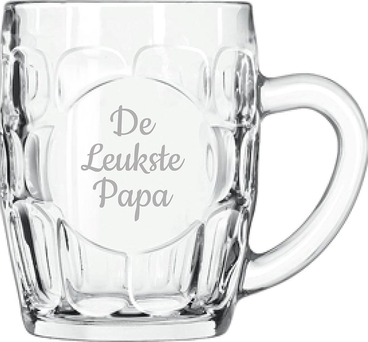 Gegraveerde Bierpul 55cl De Leukste Papa
