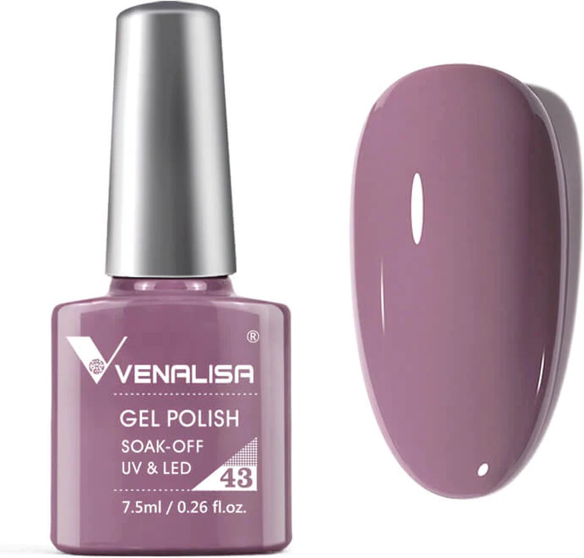 Goedkoopste Venalisa UV Gellak Grey Fuchsia - 7.5 ml - Fuchsia Gellak - Gellak Lilac - Gellak Fuchsia - Gellak Paars - Gellak Grijs - Gellak Kleuren - Venalisa Gellak - Gellak Nagellak