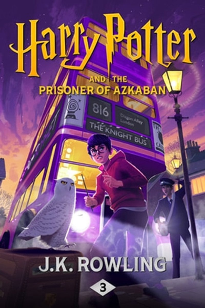 Omslag van Harry Potter 3 - Harry Potter and the Prisoner of Azkaban