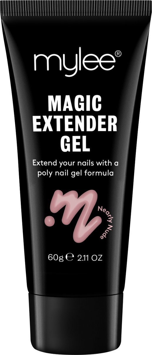 Goedkoopste Mylee Magic Extender Gel 60g [Nearly Nude] – Long Lasting Wear, Natuurlijke Look, Nagel Verlenging Gel, voor Beginners & Salon Professionals, Acryl nagel verdikkende builder gel, Nail Art