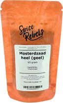Spice Rebels - Mosterdzaad heel (geel ) - zak 65 gram - gele mosterdzaden