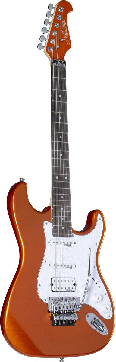 J & D ST-F MORG Metallic Orange - ST-Style elektrische gitaar