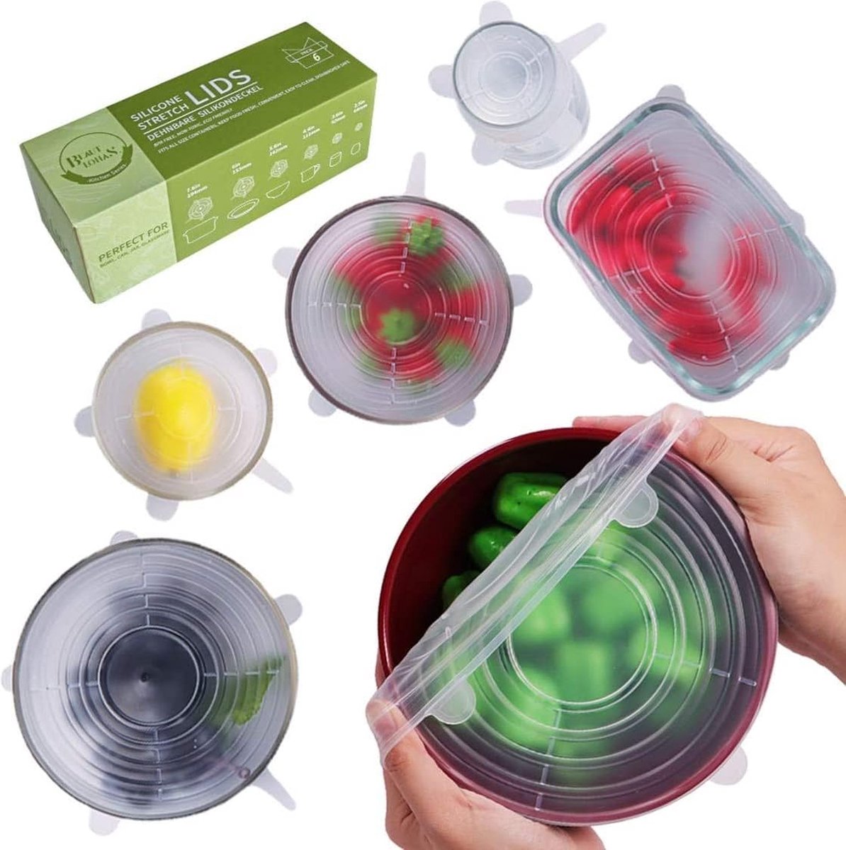 Couvercle de tasse en silicone transparent de qualité alimentaire