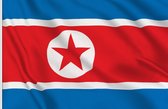 VlagDirect - Noord-Koreaanse vlag - Noord-Korea vlag - 90 x 150 cm