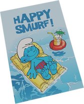 Smurfen magneet - Happy smurf - Vakantie - 8x5,5cm