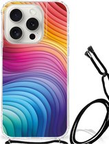Shockproof Case Geschikt voor iPhone 15 Pro Regenboog