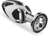 Anaal Weighted Steel Butt Plug - L Zilverkleurig