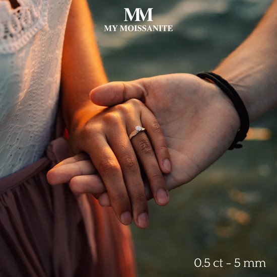 Feathra - 14k Geelgouden Harry Potter Gouden Snaai Moissanite Ring met Gevleugelde Accenten - 3 karaat