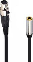 Mini XLR (v) - 3,5mm Jack (v) audiokabel - 1,5 meter
