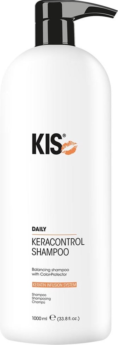Kis Keracontrol Shampoo-1000 ml met pomp - Normale shampoo vrouwen - Voor Alle haartypes - 1000 ml met pomp
