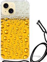 Telefoonhoesje Geschikt voor iPhone 15 Hippe Hoesjes met transparante rand Bier