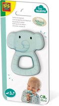 SES - Tiny Talents - Jouet de dentition Eli éléphant - 100% caoutchouc naturel - avec poignée souple pratique - fait de matériaux sûrs