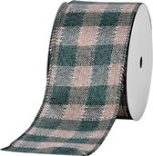 Vierkante Ruit - Naturel Licht Bruin Donker Groen