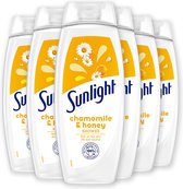 Sunlight - Gel Douche - Camomille et Miel - Pack économique - 6 x 450 ml