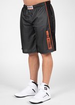 Gorilla Wear Wallace Mesh Shorts - Grijs/Oranje - 2XL/3XL