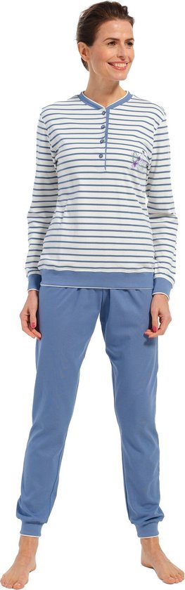 Pyjama femme Pastunette - Fleur Classic - 50 - Blauw