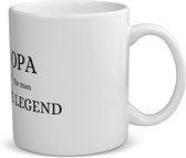 Akyol - opa the man the legend koffiemok - theemok - Opa - opa - verjaardag opa - cadeautje - kado - geschenk - 350 ML inhoud