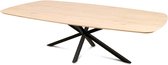 Haris Copenhagen Eettafel – Tafel Dun Deens Ovaal 260x120 cm – Matrix poot 5x5 cm - Naturel