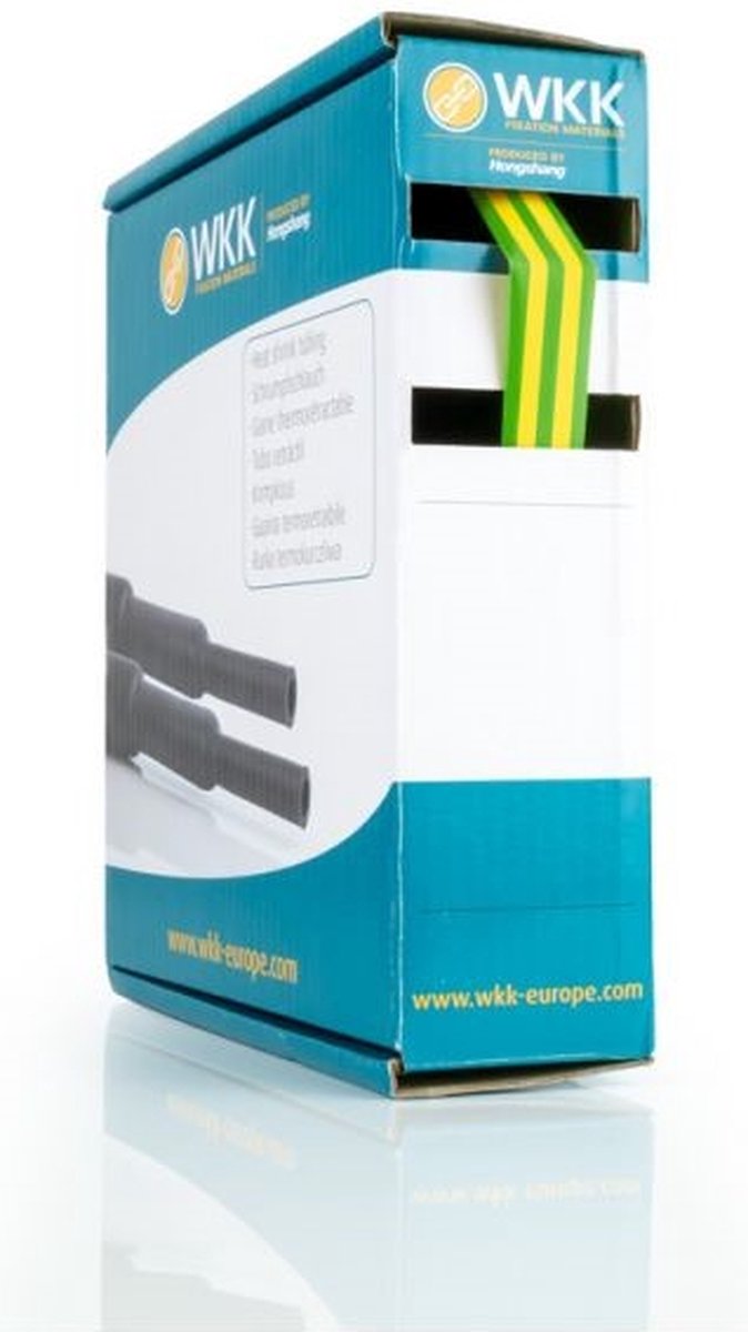 WKK krimpkous dunwandig Ø3/1mm (3:1) 10 meter groen/geel (21923421015)