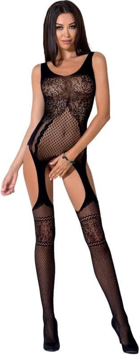 PASSION WOMAN BODYSTOCKINGS | Passion Woman Bs061 Bodystocking Black One Size
