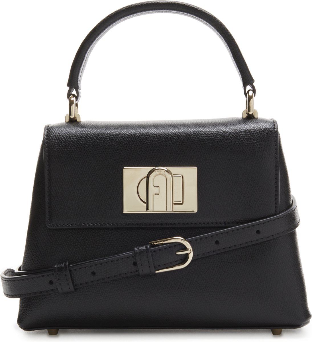 Furla Kleine Crossbodytas / Schoudertas Dames - Leer - Furla 1927 - Zwart