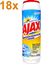 Ajax - Schuurmiddel - Schuurpoeder - Citrus - Fris - 18x 500g - Voordeelverpakking