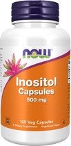 Now Foods - Inositol 500 mg - Behoort tot het Vitamine B-complex - 100 Capsules