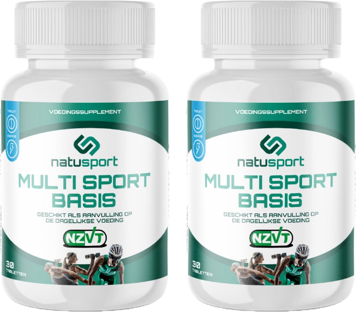 1+1 gratis Natusport Multi Sport Basis 2x30 tabletten (NZVT getest)