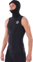 Rip Curl Thermo Top Fbomb Polypro Hood Vest - Black