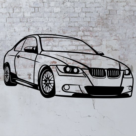 RS Creations - BWM Coupe 50cm - Muurdecoratie - Oldtimers - Auto's - BMW - Cadeau - Mancave