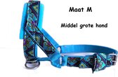 Gentle leader - Licht blauw - Maat M - Gevoerd - Antitrek hoofdhalster hond - Halster hond - Anti trek hond