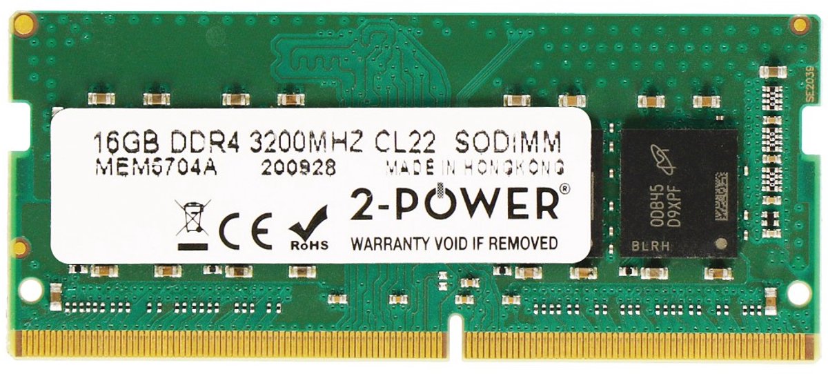 16GB DDR4 3200MHz CL22 SODIMM