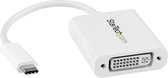USB C to DVI Adapter Startech CDP2DVIW White