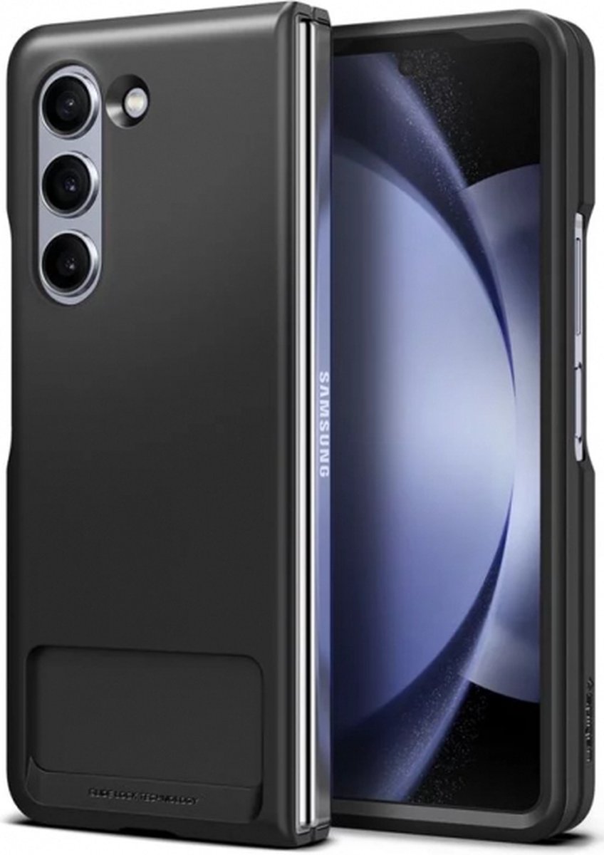 Spigen Slim Armor Slot - Hoesje Geschikt voor Samsung Galaxy Z Fold 5 - Back Cover - Zwart