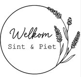 CBL | Raamsticker | Sint & Piet | Zwart of Wit