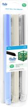 3Doodler PL-CLEAR-75 Create+ PLA Clear Mix Filamentpakket PLA kunststof 2.85 mm Blauw (transparant), Grijs (transparant