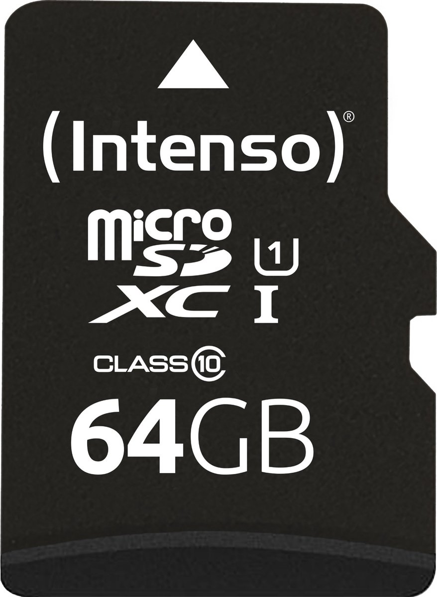 Intenso 64GB microSDXC Performance microSD-kaart 64 GB Class 10 UHS-I Waterdicht