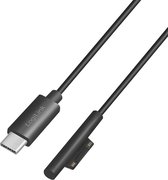 USB-C Ladekabel zu Microsoft Surface 1,8m., schwarz