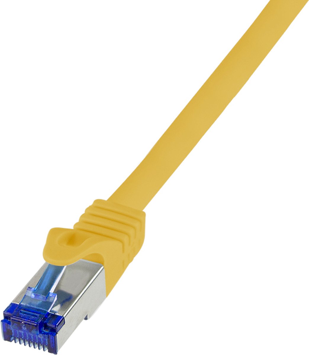 LogiLink C6A027S netwerkkabel Geel 0,5 m Cat6a S/FTP (S-STP)
