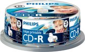 Philips CD-R 700MB 25pcs broche imprimable jet d'encre