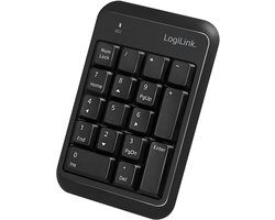 LogiLink ID0201 numeriek toetsenbord Notebook Bluetooth Zwart
