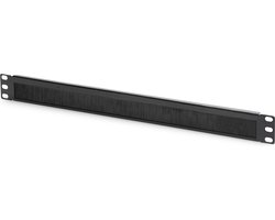 Digitus DN-97661 19 inch Afdekking met borstels voor patchkast 1 HE Zwart, Zwart (RAL 9005)