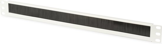 1U cable brush management panel, 44x483x11 mm brush size 27x423 mm, color grey (RAL 7035)